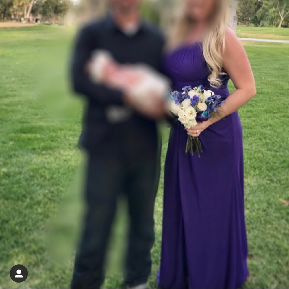 Deep purple formal dress